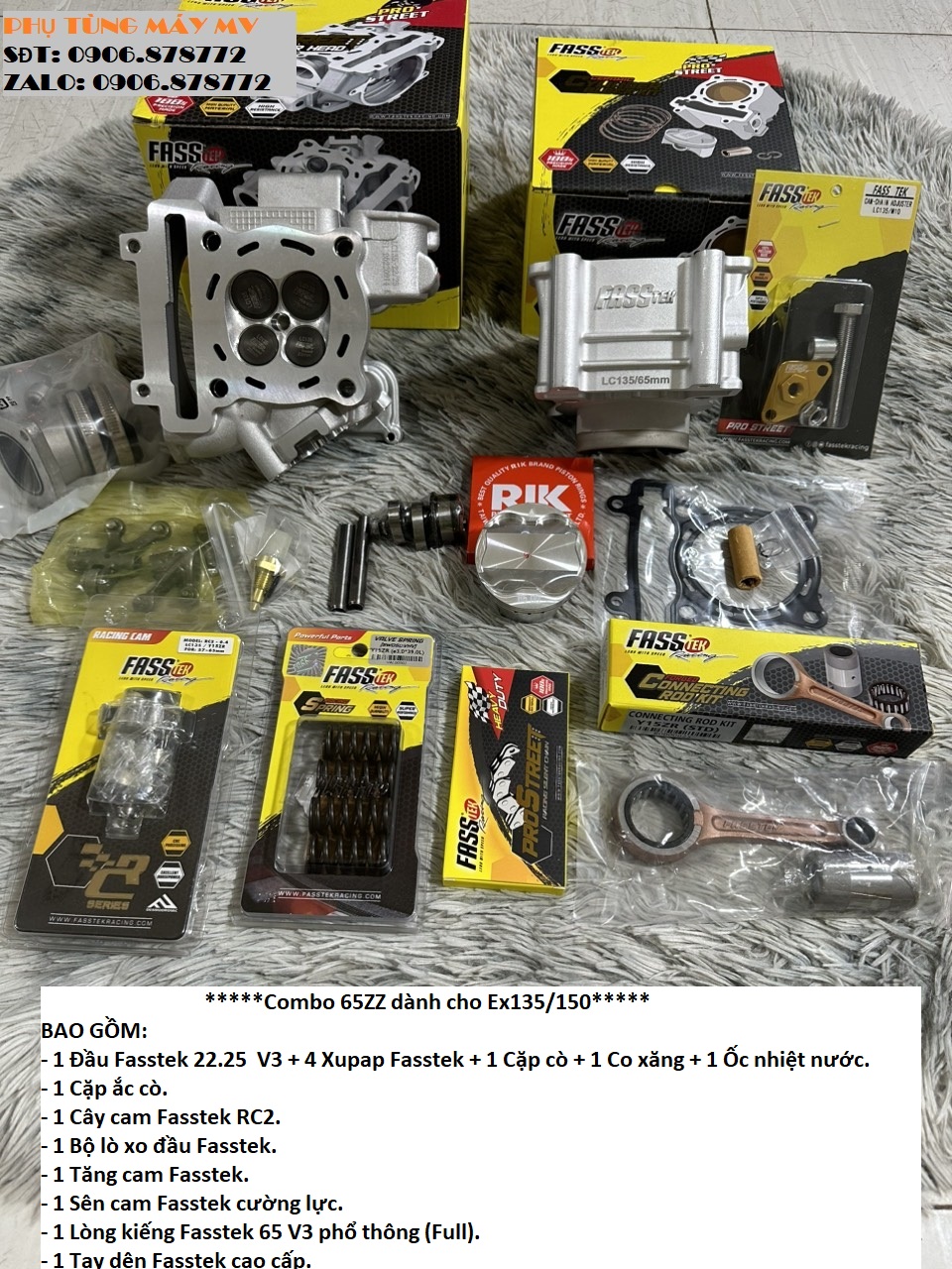 Combo 65zz dành cho xe Ex135/150. Mã 3.