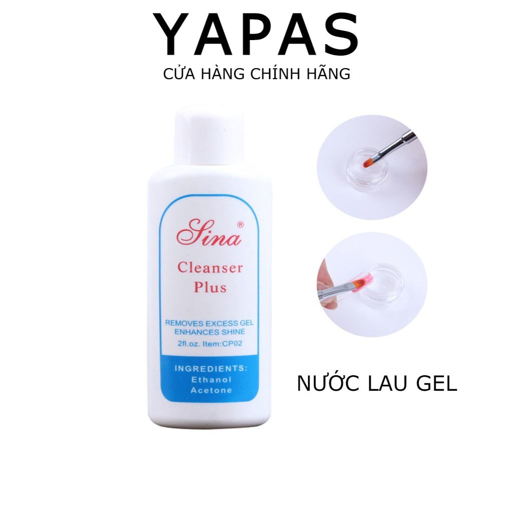 Nước lau gel nail  nước tẩy sơn móng tay gel clean plus