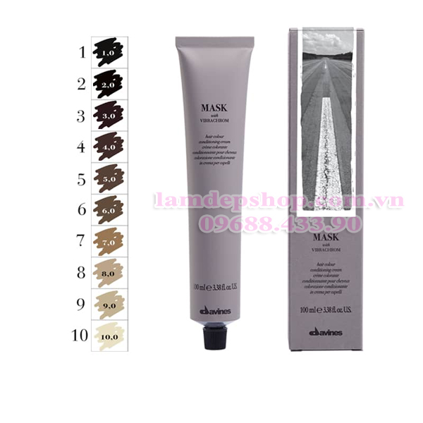 Nhuộm Tóc Davines Mask With Vibrachrom Mã Màu Tự Nhiên