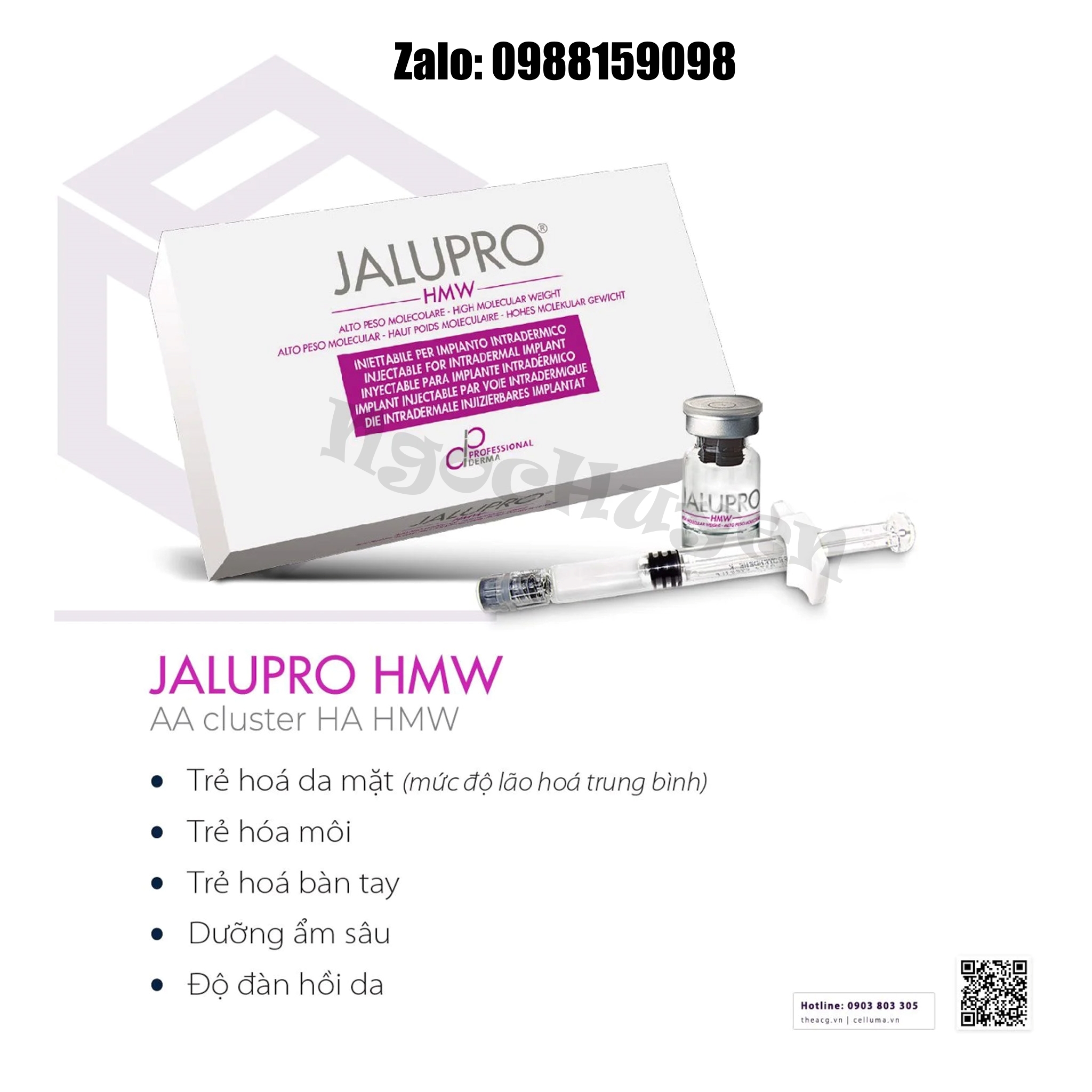 Tinh Chất JALUPRO Classic/HMW/Super Hydro - bản công ty có tem và bản xách tay không tem