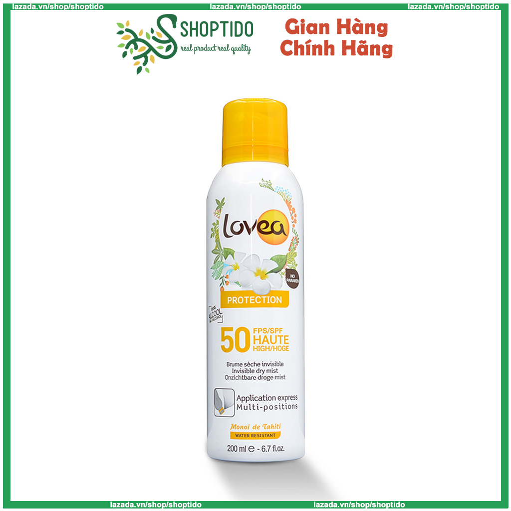 Kem Chống Nắng Lovea Protection Dạng Xịt Tiện Dụng Spf 50 Npp Shoptido