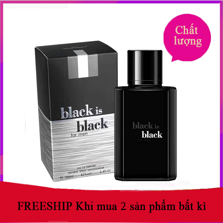 [Hcm]Nước Hoa Nam Cao Cấp Hương Liệu Pháp Black Is Black Hương Gỗ Lưu Hương Trên 6 Tiếng Siêu Lâu Giúp Bạn Tự Tin Trong Mọi Cuộc Hẹn