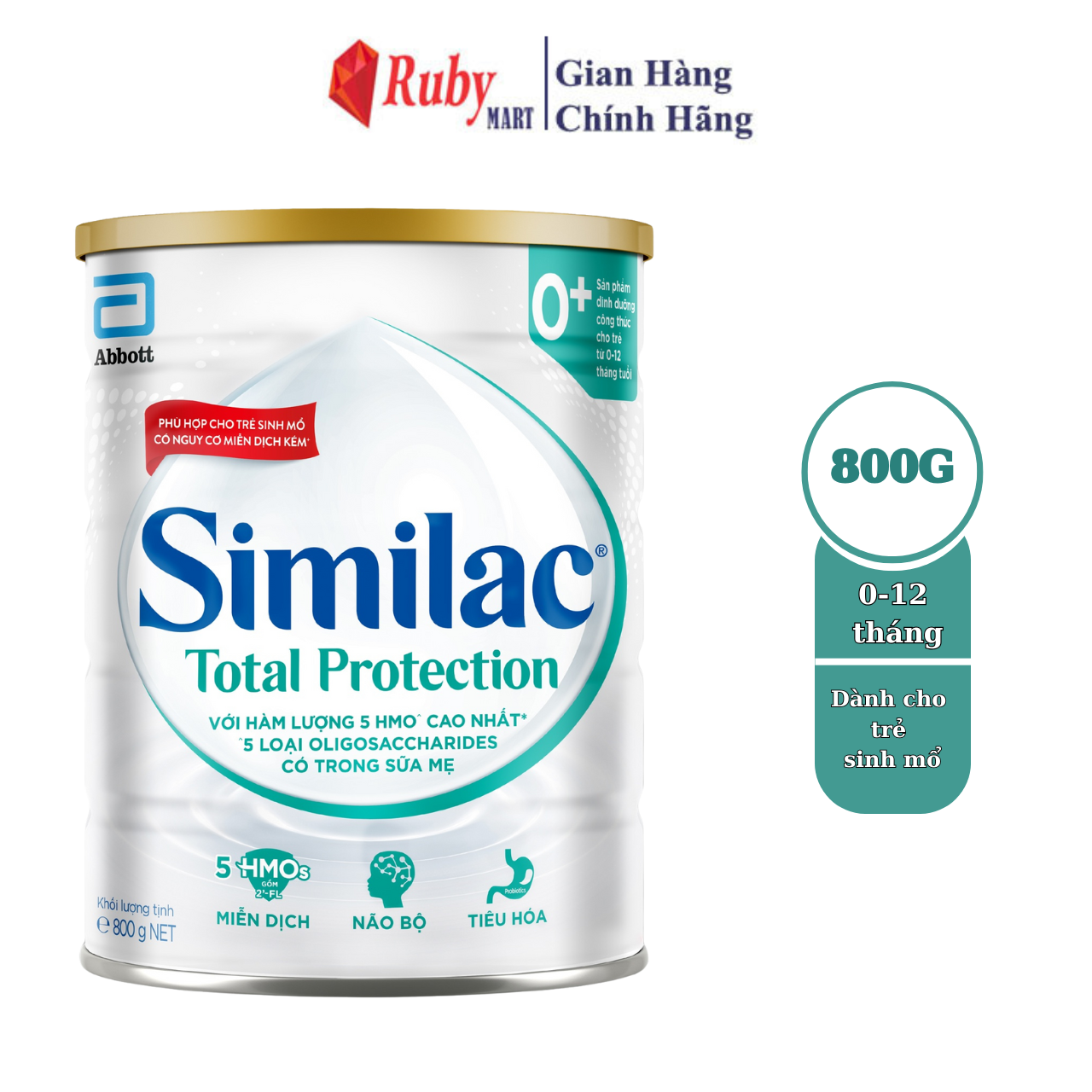 Sữa bột Similac Total Protection 0+ 800g (0 - 12tháng)