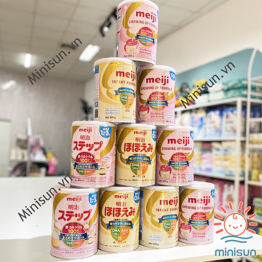 Sữa Meiji 24 Thanh/lon 0-1/ 1-3 đủ số Nội Địa Nhật Bản