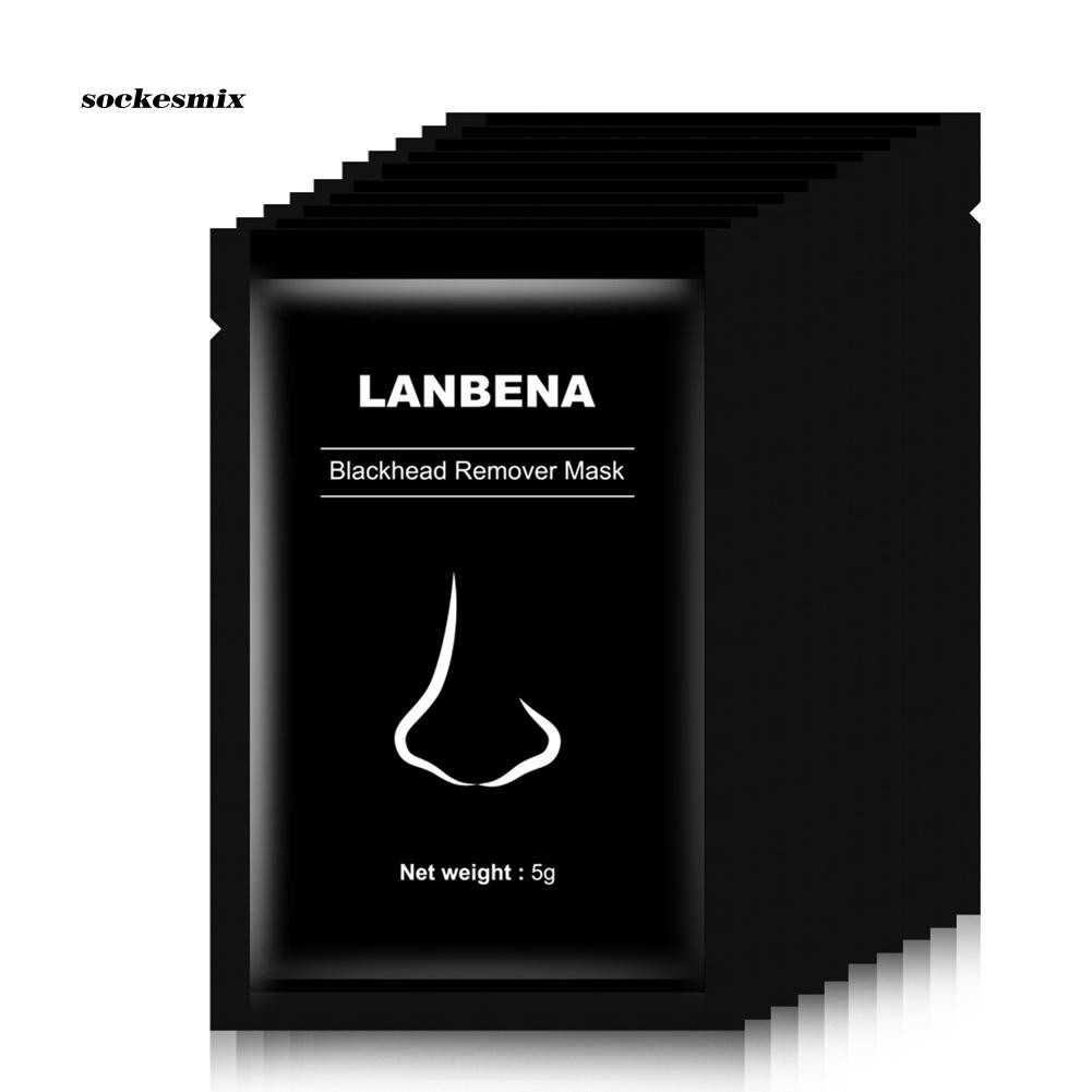 [HCM]LANBENA 5 Gel Lột Mụn Cám Hút Mụn đậu đen Làm Sạch Se Khít Lỗ Chân Lông Bamboo Charcoal Blackhead Remove Acne Mask