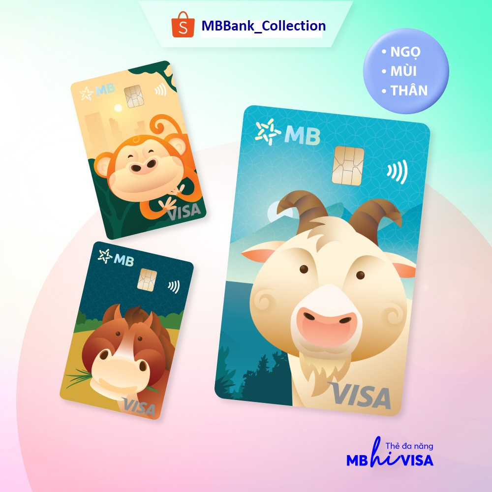 Bộ Sưu Tập Thẻ Mb Hi Visa Collection - 12 Con Giáp (Ngọ-Mùi-Thân)