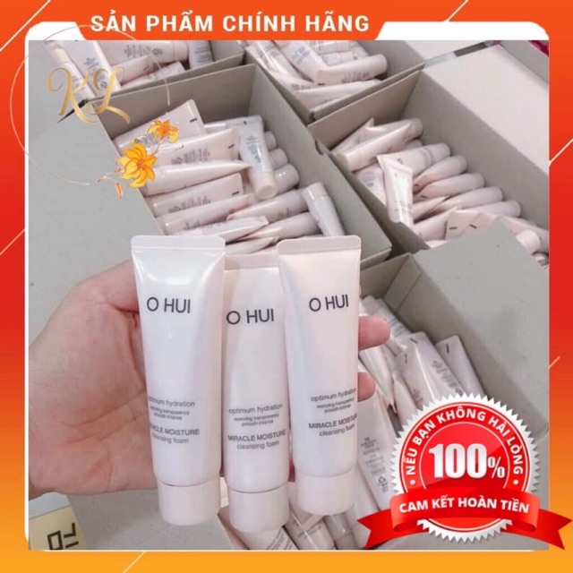 Sữa rửa mặt sáng hồng mịn da Ohui_Miracle_Moisture_Cleansing_Foam_40ml cam kết hàng đúng mô tả chất lượng đảm bảo an toàn đến sức khỏe người sử dụng