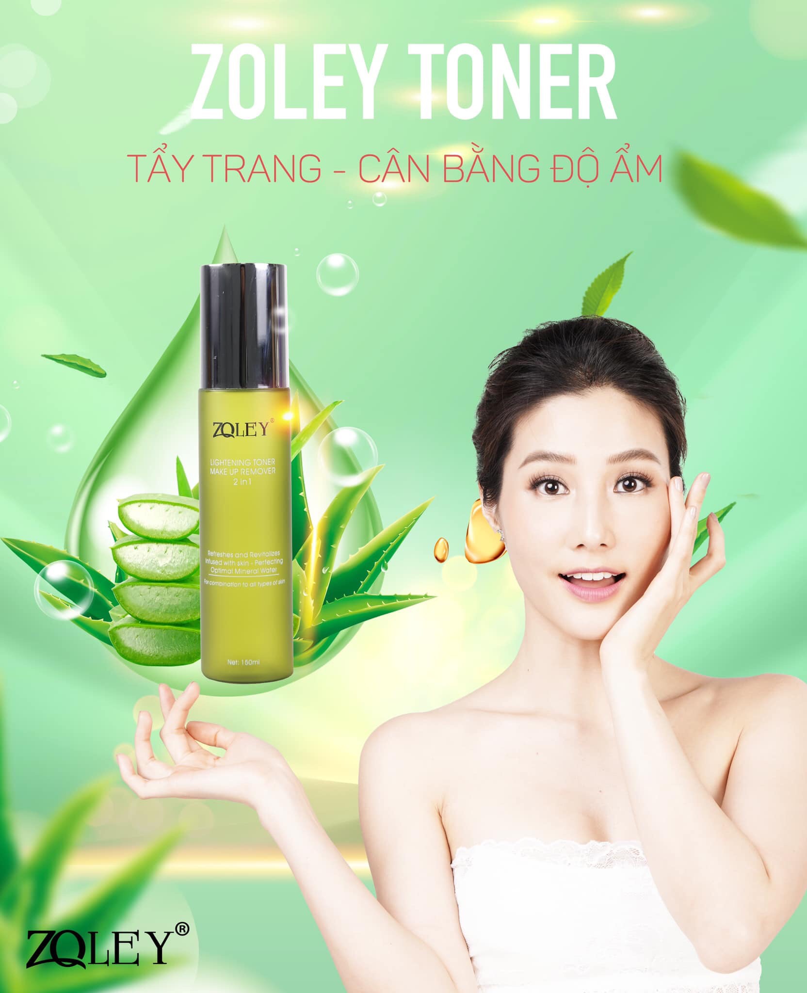 [Hcm]Nước Tẩy Trang Zoley 150Ml Toner