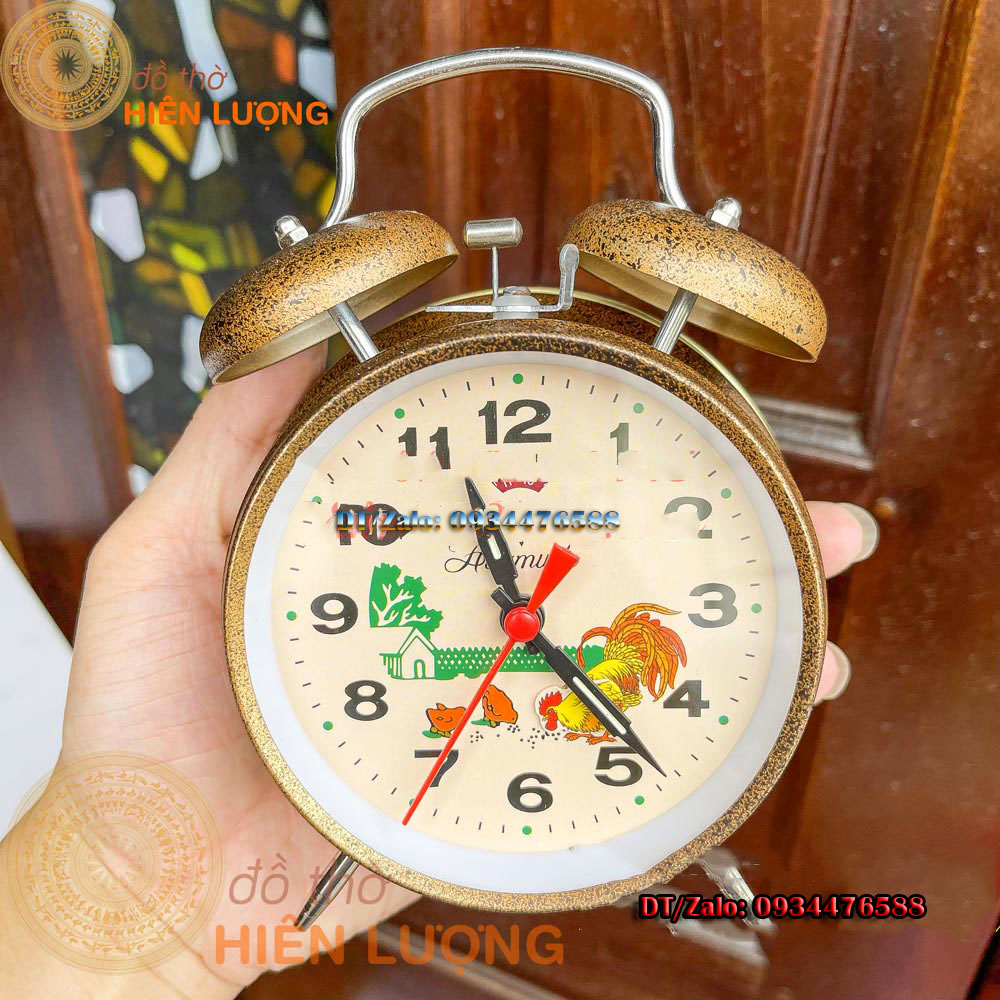 Đồng Hồ Báo Thức Con Gà Mổ Thóc Chạy Cơ 02 Mẫu Đẹp