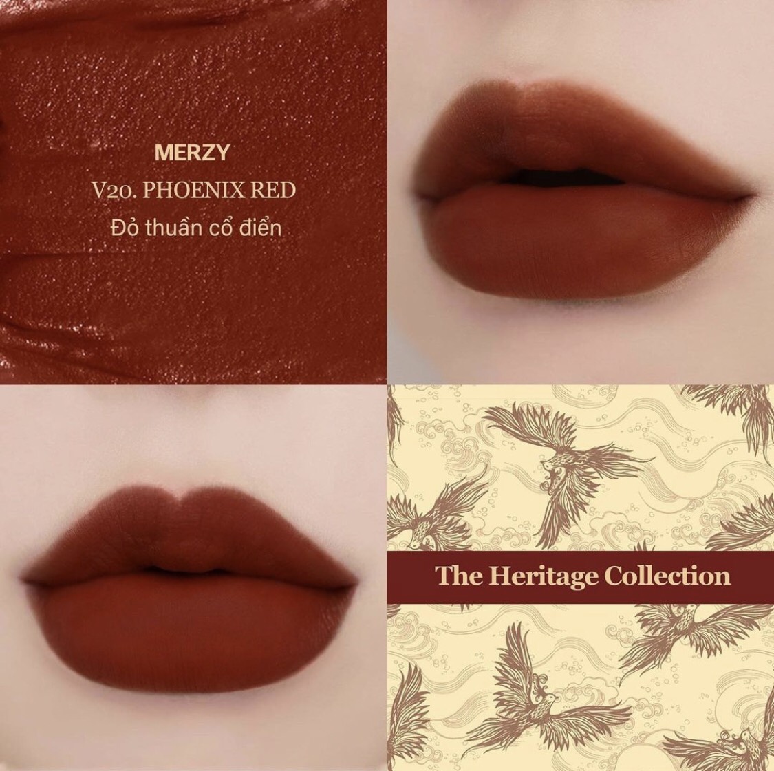 [HCM]Son Merzy vỏ vàng - Velvet Tint Heritage - Phiên bản mới màu tây cực kỳ