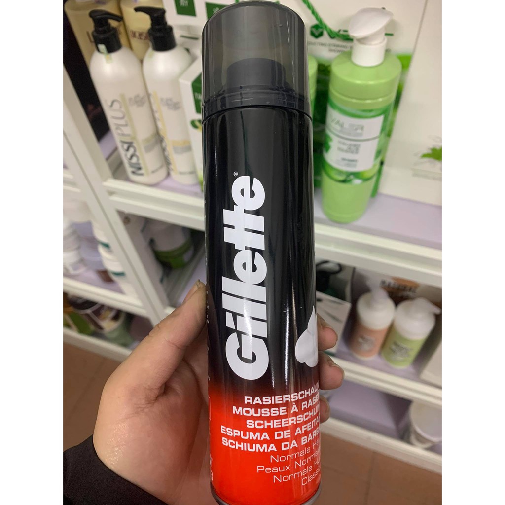 Bọt Cạo Râu Gillette Schiuma Mentolo 300ml
