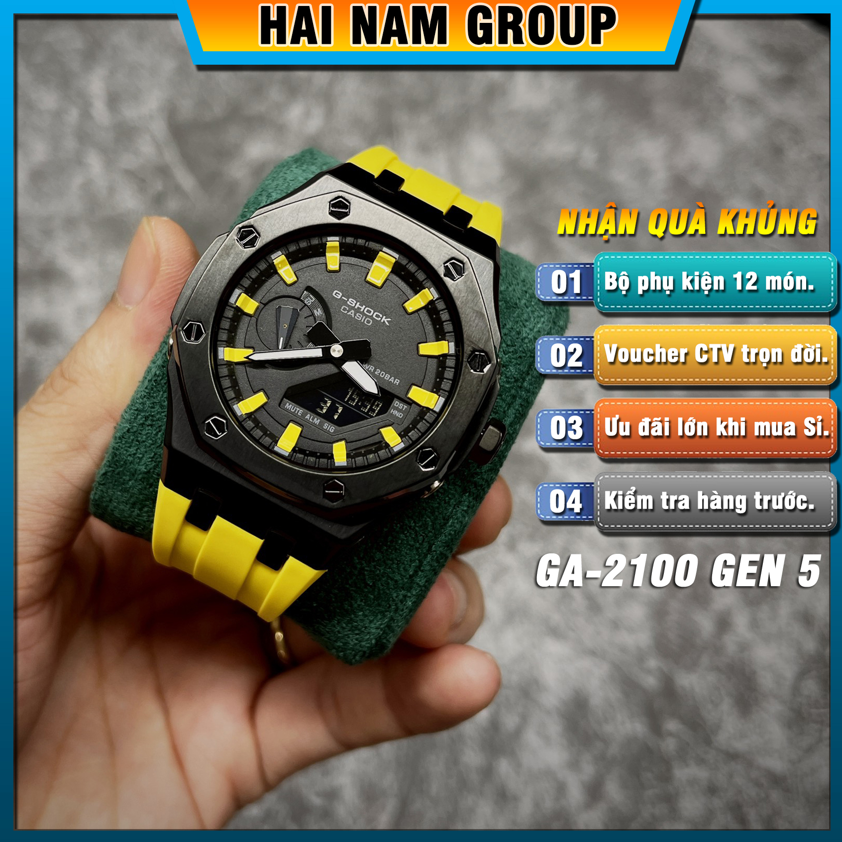 Đồng hồ nam G-SHOCK GA 2100 Custom AP Gen 5 | GA-2100 HNG5012
