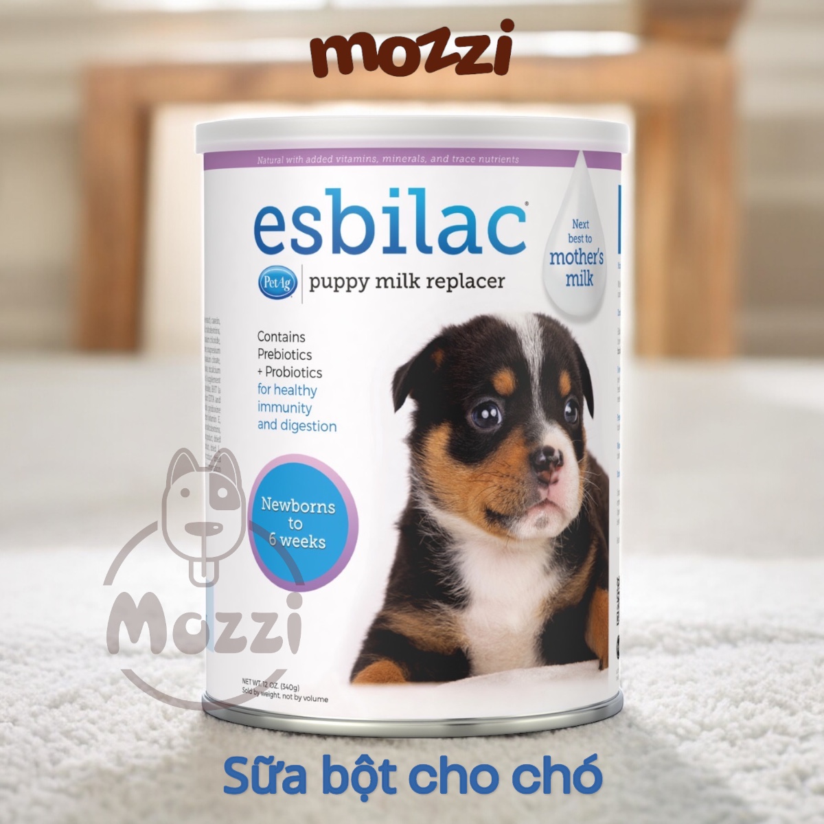 Sữa bột Esbilac Puppy Milk Replacer Powder PetAg Lon 340g cho chó sơ sinh