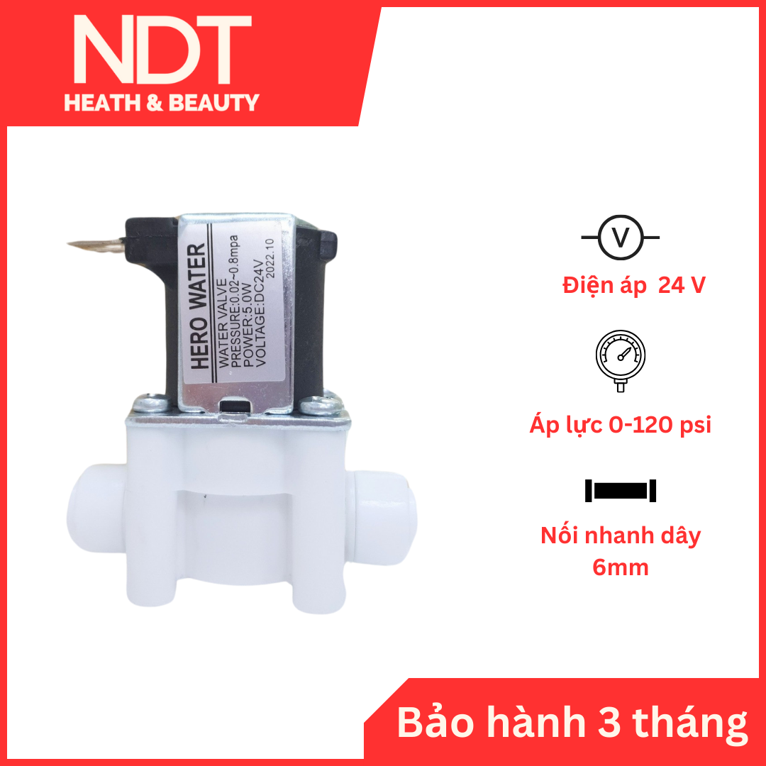 Van điện từ 24V - nối nhanh Máy lọc nước Kagaroo Karofi Sunhouse ...