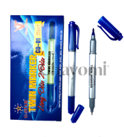 Hộp 12 cây bút lông dầu CD 2 đầu Gstar CD-01 ( xanh đỏ đen )