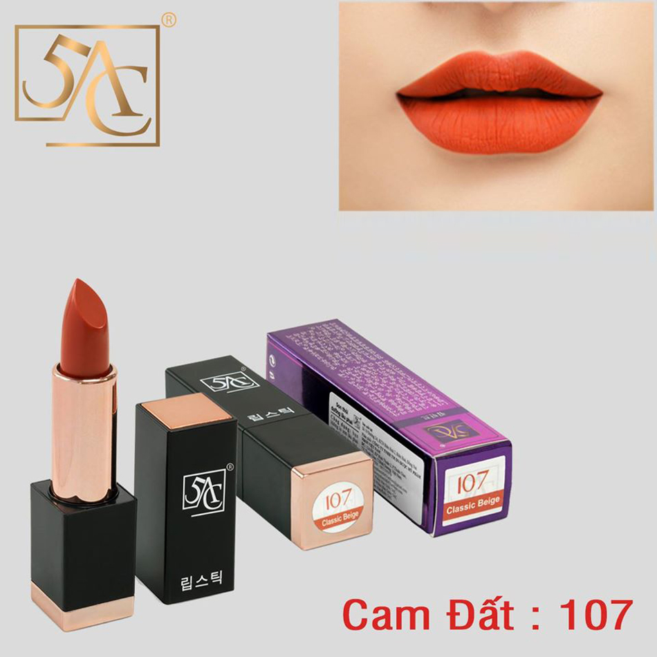 [Hcm] Son Lì 5Ac Hàn Quốc Màu Cam Đất - Mã 107