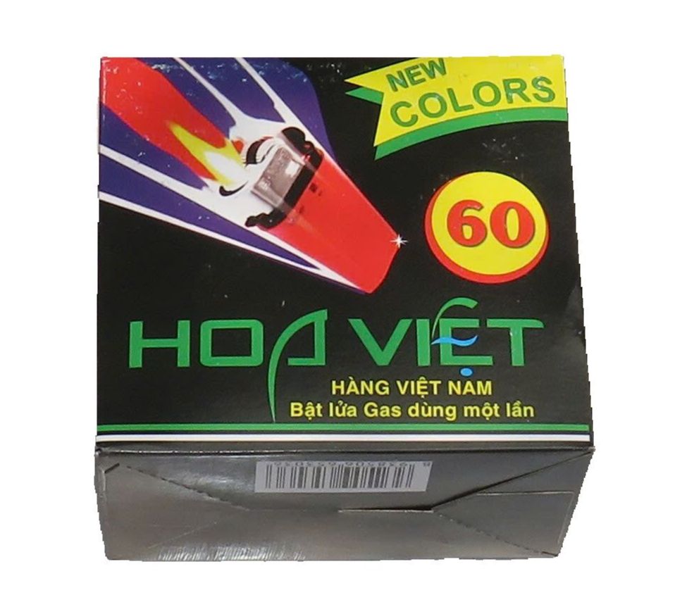 Hộp quẹt cơ đá Bật lửa Hoa Việt Bọc 60/ giá bán 1h sp/ 50 pcs