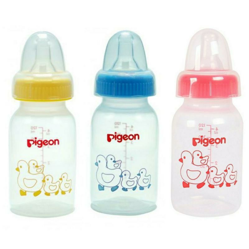 Bình sữa Pigeon Nhựa PP Tiêu Chuẩn Cổ hẹp 120ml/240ml dành cho bé