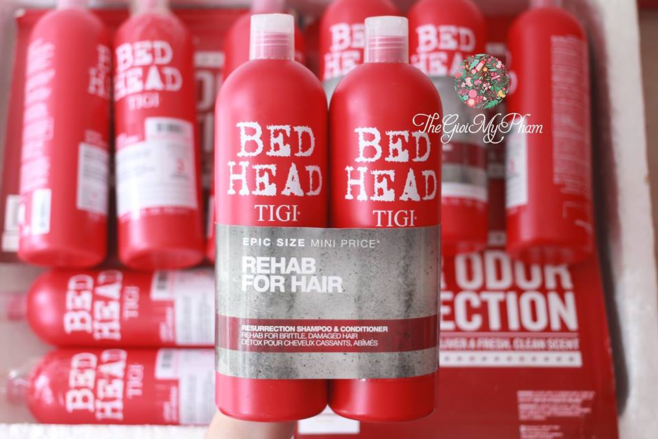 Bộ gội xả Tigi Bed Head (dòng màu đỏ cho tóc hư tổn cấp độ 3)