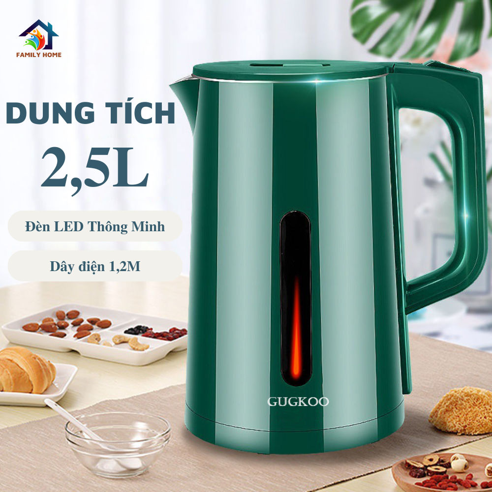 Ấm Siêu Tốc Giữ Nhiệt CUCKOO  Bình Đun Siêu Tốc Kèm Phích Giữ Nhiệt  2 trong 1 - 3L CUCKOO GD ST-21