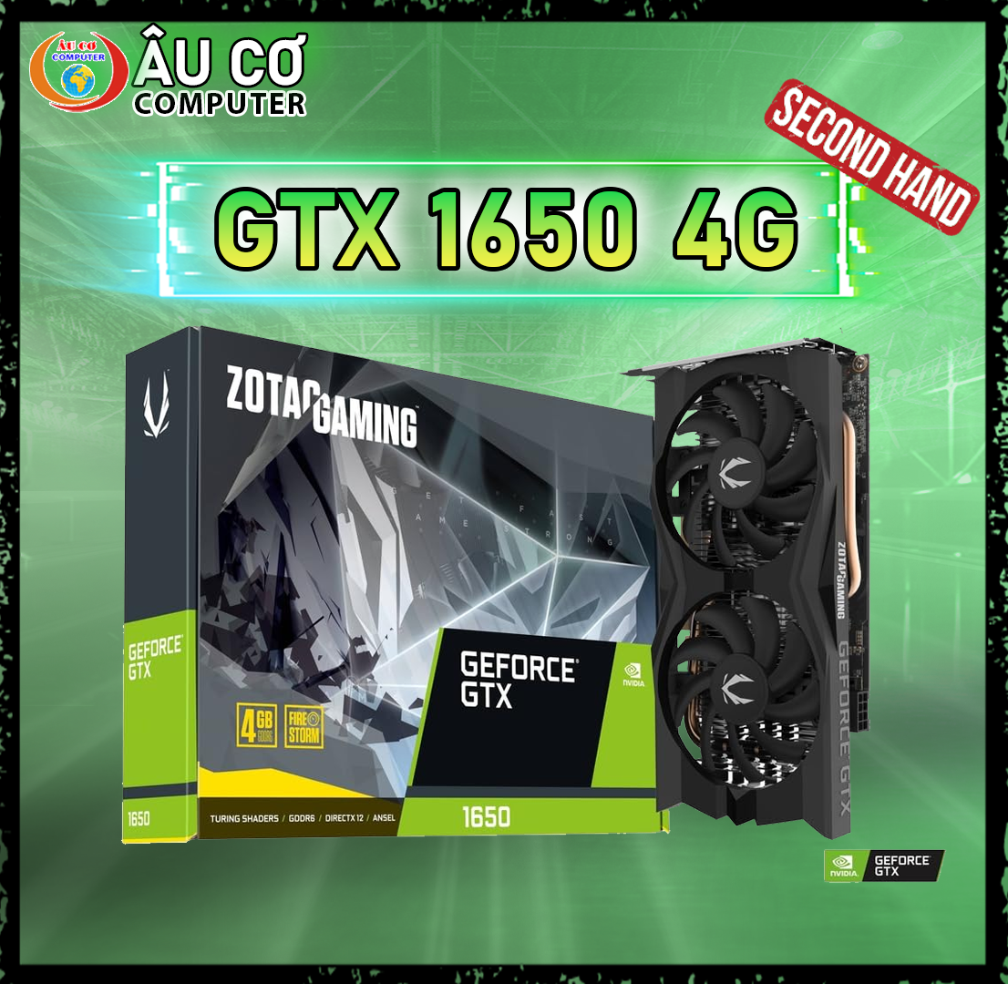 [CŨ] VGA GTX 1650 4GB GDDR6 Card màn hình NVIDIA 4G MSI - ASUS - GIGABYTE - ASRock - COLORFUL