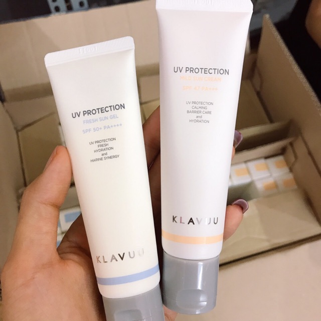 [Màu Xanh] Kem Chống Nắng Klavuu Màu Xanh Uv Protection - Fresh Sun Gel