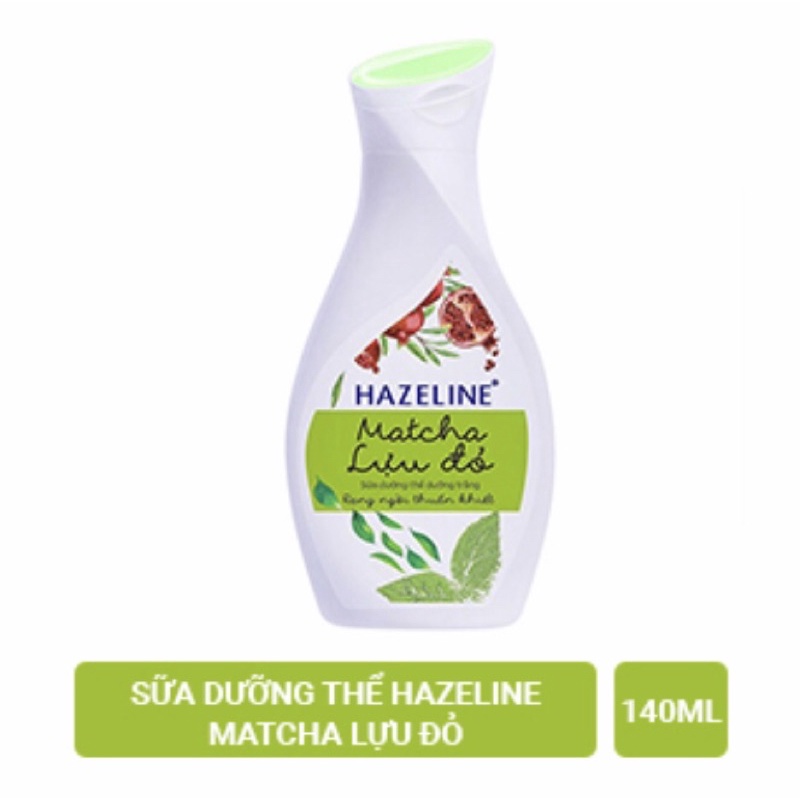 Sữa Dưỡng Thể Hazaline Matcha Lựu Đỏ 140Ml 230Ml