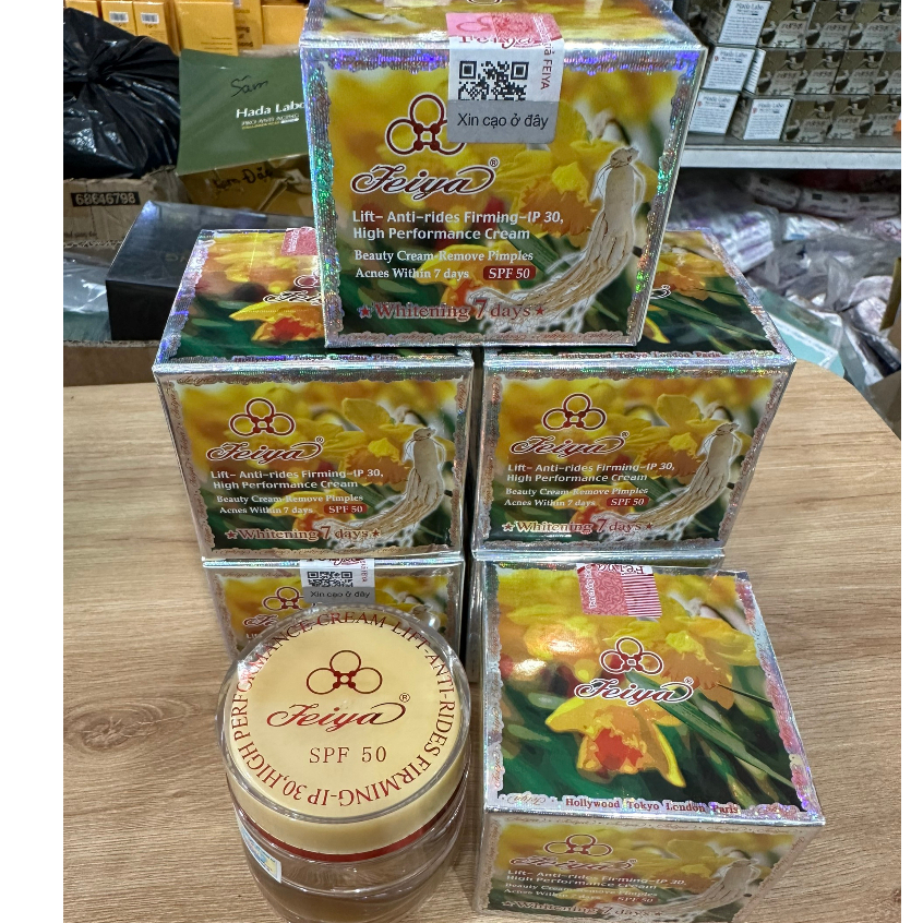 Kem Feiya Nhân Sâm Đỏ 50gr - Hàng chính hãng (HỦ VÀNG)