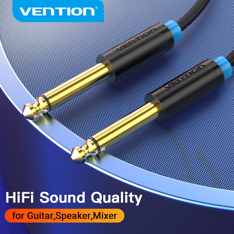 Vention dây kết nối âm thanh Aux Guitar Cable 6.5 Jack 6.5mm to 6.5mm Audio Cable 6.35mm Aux Cable f
