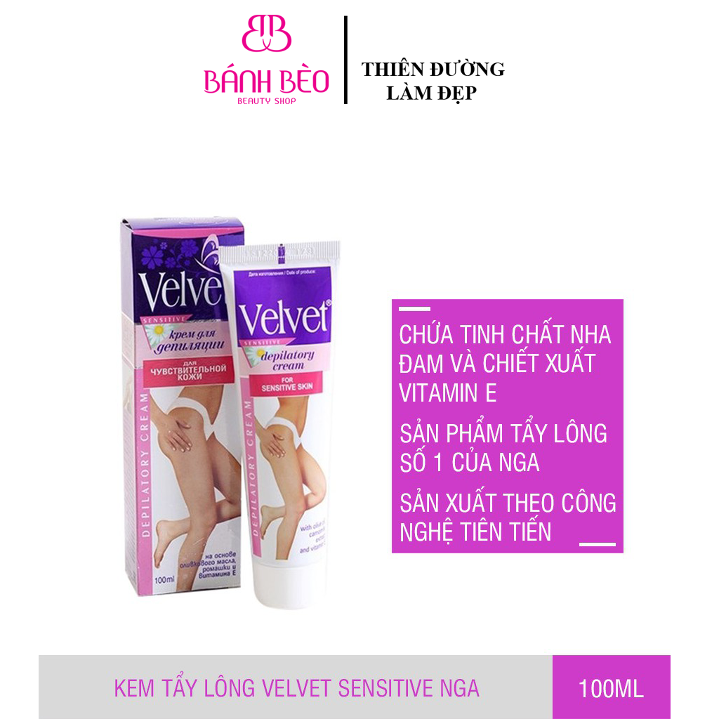[Hcm]Kem Tẩy Lông Velvet – Hiệu Quả Cho Mọi Loại Da