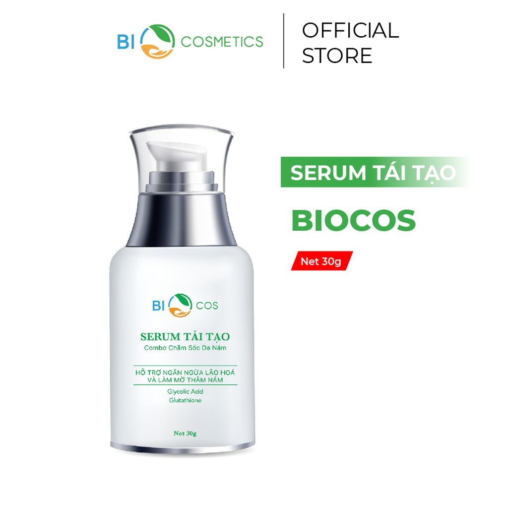 Serum Dưỡng Da Biocos Dưỡng Trắng Chuyên Sâu Tái Tạo Và Phục Hồi Da Hư Tổn - Tinh Chất Ngăn Ngừa Và Chống Lão Hoá Da