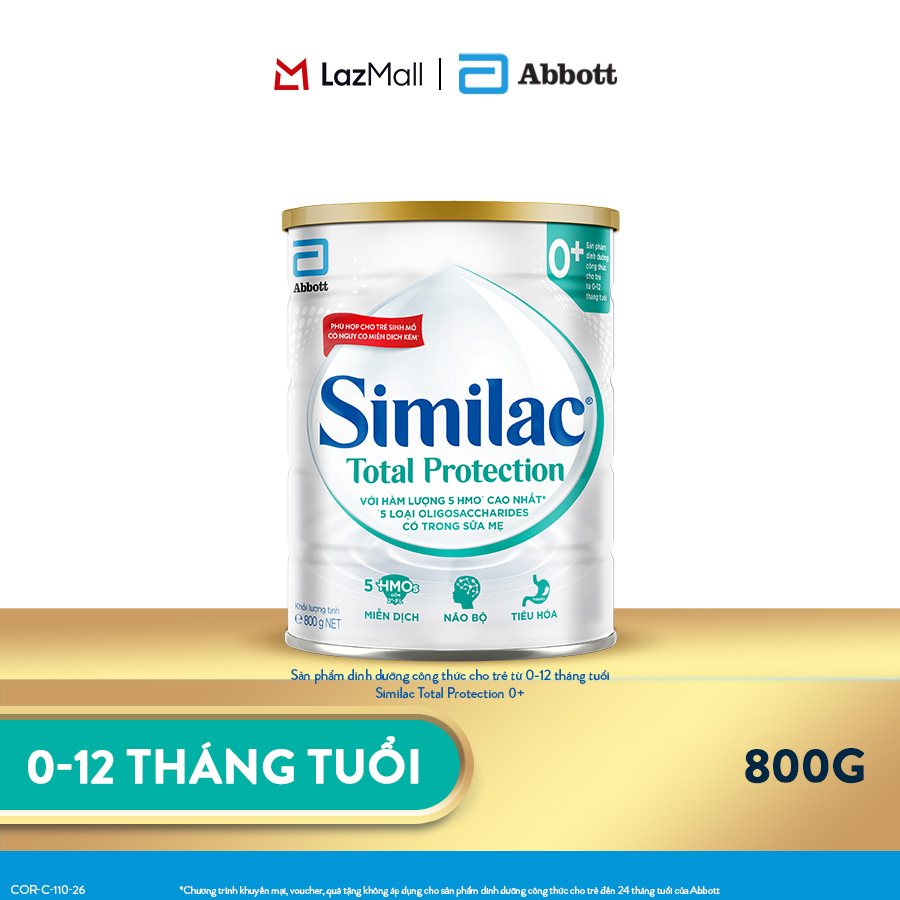 Sữa bột Similac Total Protection 0+ 850g/800g