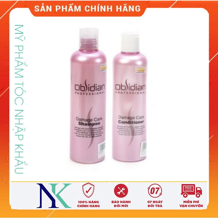 [Hcm]Cặp Dầu Gội Xã Tái Tạo Tóc Hư Tổn Obsidian Phục Hồi Tóc 300Ml