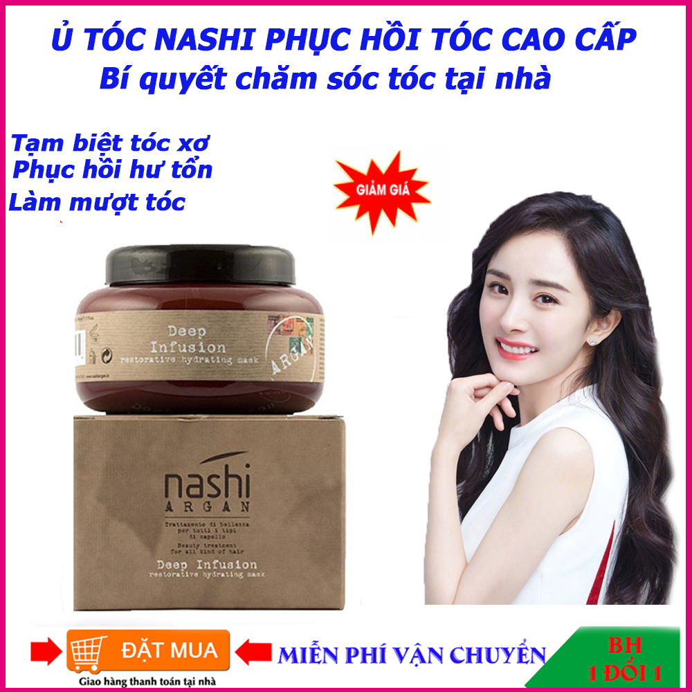 Ủ Tóc Nashi Cao Cấp Dầu Ủ Tóc Kem Ủ Phục Hồi Tóc Phục Hồi Tóc Hư Tổn Cung Cấp Dưỡng Chất Thiết Yếu Cho Mái Tóc Mang Lại Một Mái Tóc Chắc Khỏe Bóng Mượt Hương Thơm Nhẹ Nhàng Quyến Rũ.