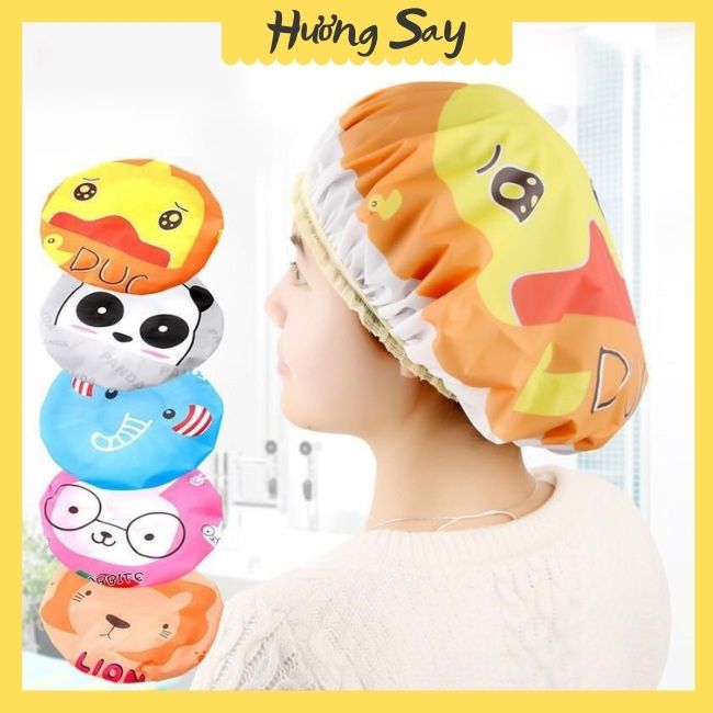Mũ ủ tóc mũ trùm đầu khi tắm