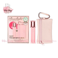 Set Son Espoir Pinch Rose + Túi Carabiner Pouch  Tone Hồng Tươi Sang Trọng