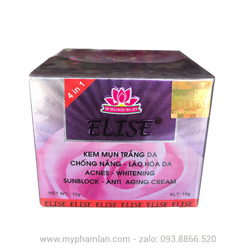 [Hcm]Kem Elise Mụntrắng Dachống Nắngchống Lão Hóa 10G