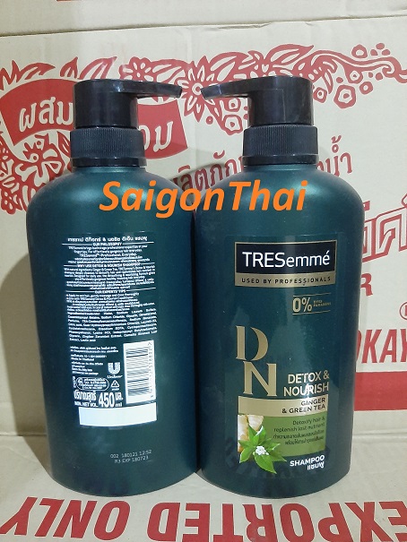 [Hcm](Sgt) Dầu Gội Đầu Tresemme Thái Lan 450Ml (Hàng Chuẩn) - Chai Màu Xanh