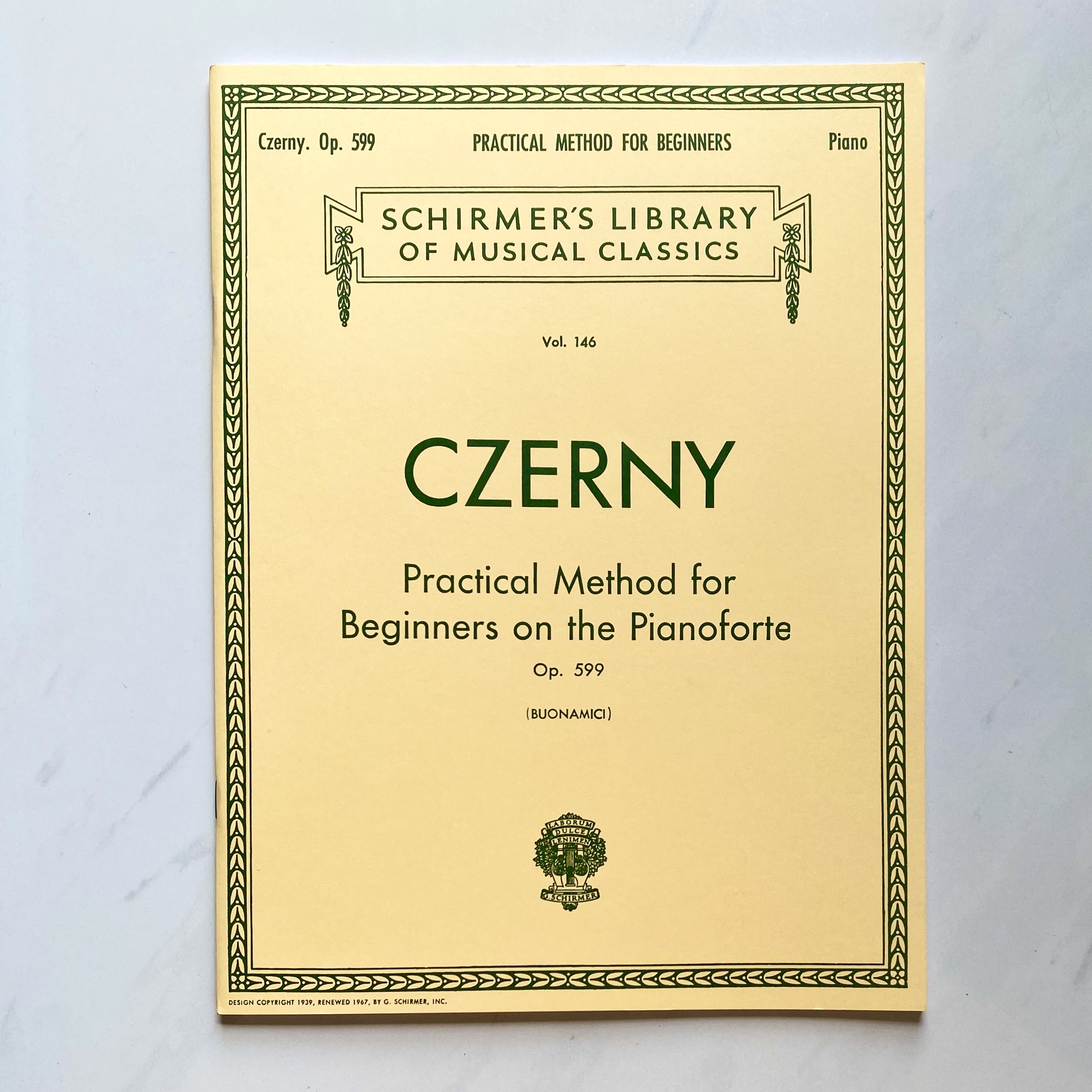 Sách luyện ngón piano Czerny Op. 599 (G. Schirmer, Inc) - Carl Czerny