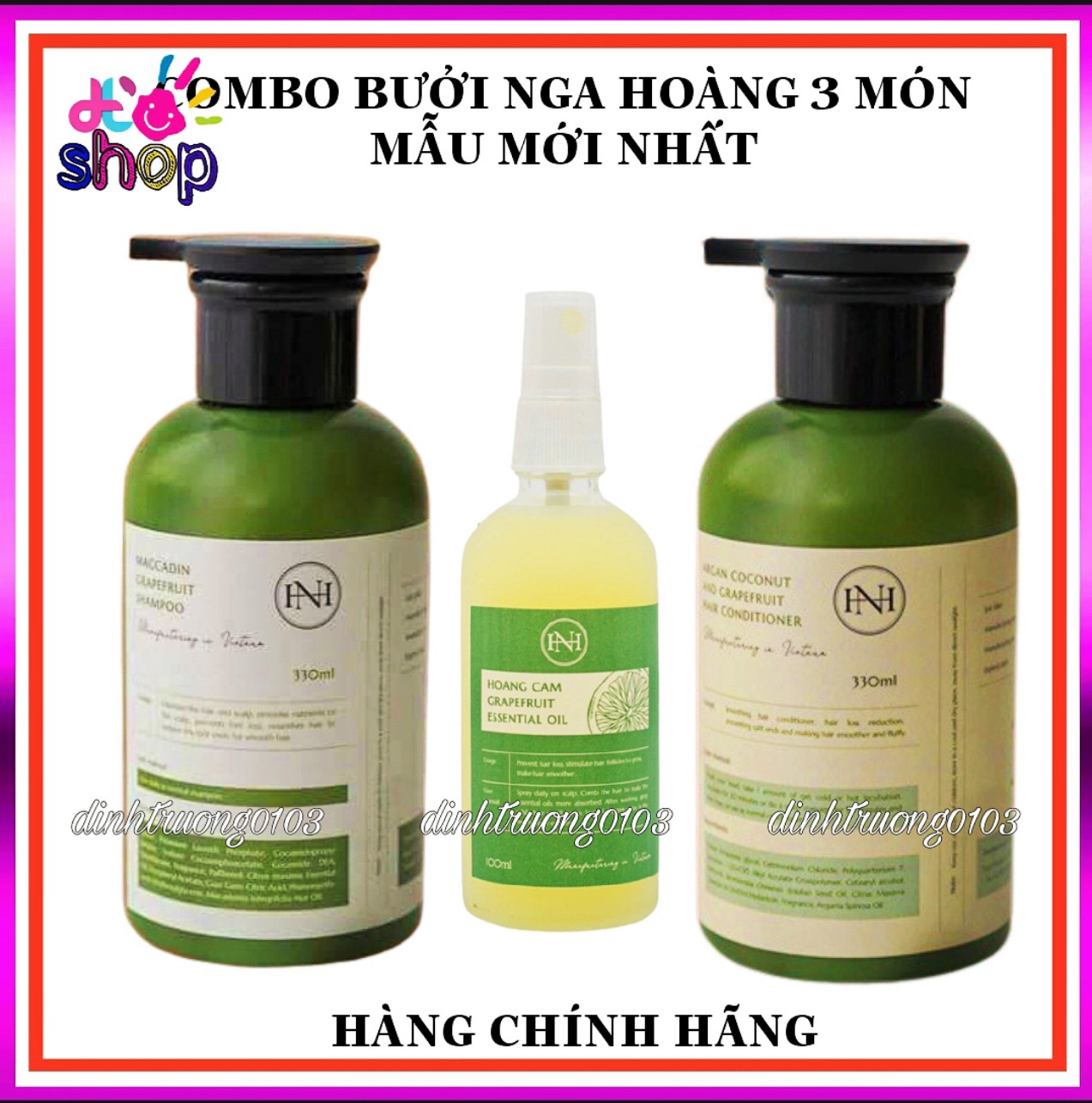 Combo bưởi nga hoàng 3 món (Dầu gội+Gel ủ+ Tinh dầu bưởi) Dầu gội bưởi maccadin+ gel ủ xả bưởi dừa argan+ tinh dầu bưởi xịt tóc Hoàng Cầm tri rung tóc