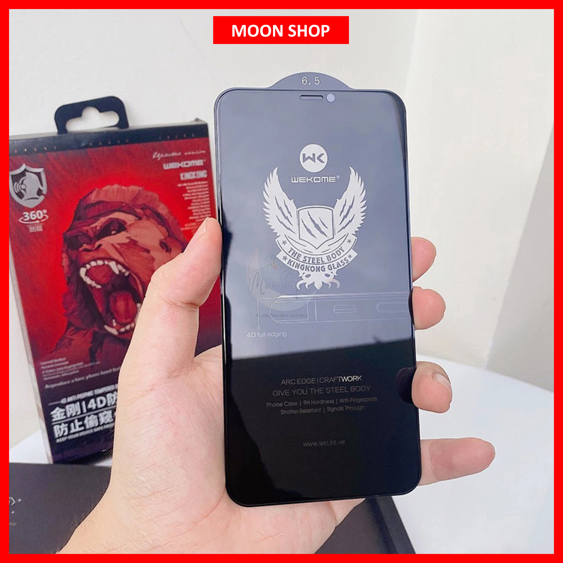 Kính cường lực KingKong chống nhìn trộm chính hãng cho iPhone 16 Pro Max 15 Pro Max 15 Pro 14 Pro Ma