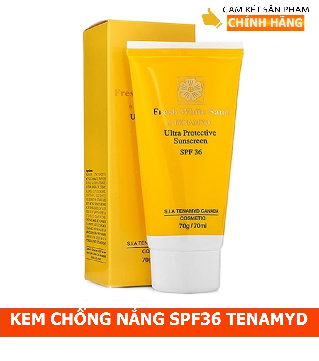 Kem Siêu Chống Nắng Tenamyd Fresh White Sand - Ultra Protective Sunscreen Spf 36