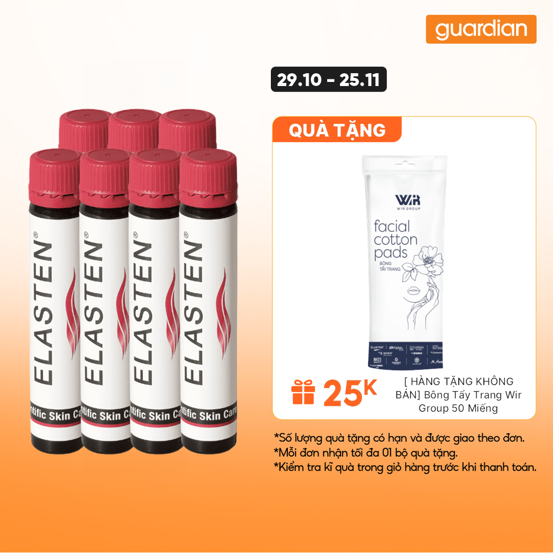 Thực Phẩm Bảo Vệ Sức Khỏe Elasten Collagen Giúp Đẹp Da 25Ml x 7 Ống  Guardian Việt Nam