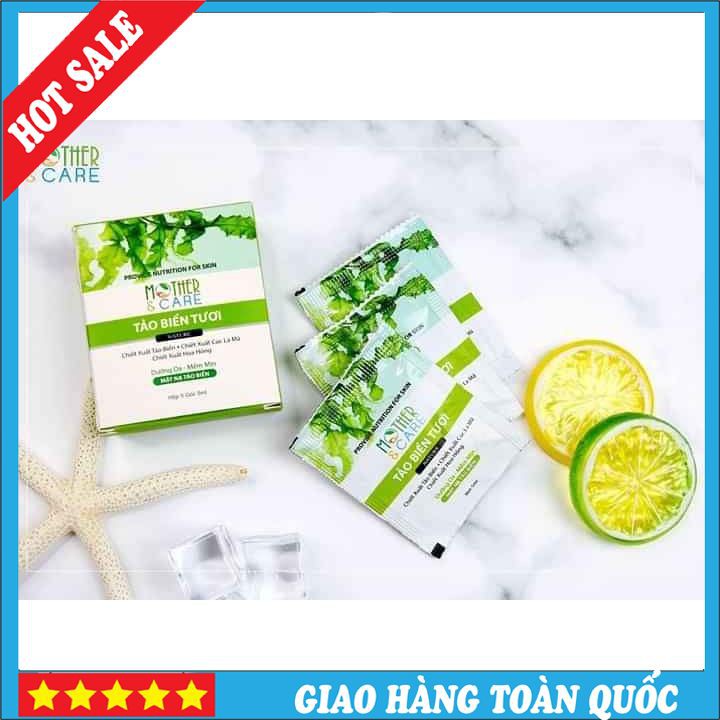 🌸🌸Hot Sale🌸🌸 Gói Mặt Nạ Cấy Trắng Tảo Biển Tươi Dưỡng Da Làm Trắng 5Ml Biocos