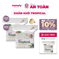 Khăn khô đa năng Mamamy Tropical 160 tờ/túi dành cho mẹ và bé cao cấp chính hãng sợi vải thuần tự nhiên và rayon