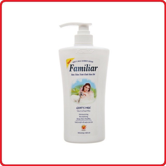 Sữa Tắm Trắng Da Familiar Tinh Chất Sữa Dê chai 500ml Sữa Tắm Trắng Da Familiar Tinh Chất Sữa Dê chai 500ml