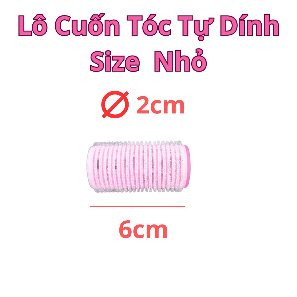 Lô Uốn Tóc Mái Tự Dính Nhựa Hàn Quốc