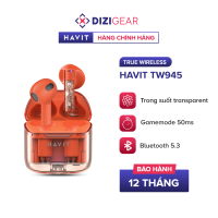 Tai Nghe TWS HAVIT TW945 Trong Suốt Transparent BT 5.3 Gamemode 50ms Nghe Đến 3H - Chính Hãng BH 12 Tháng Dizigear