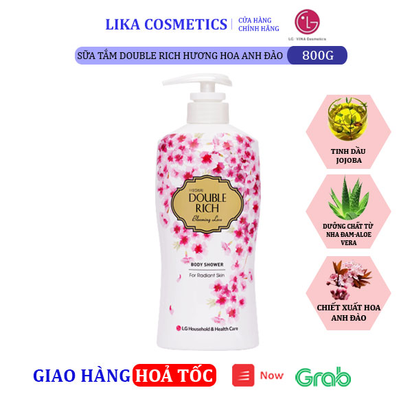 [HCM]Sữa tắm Double Rich Hoa Anh Đào 800g 8935030218847