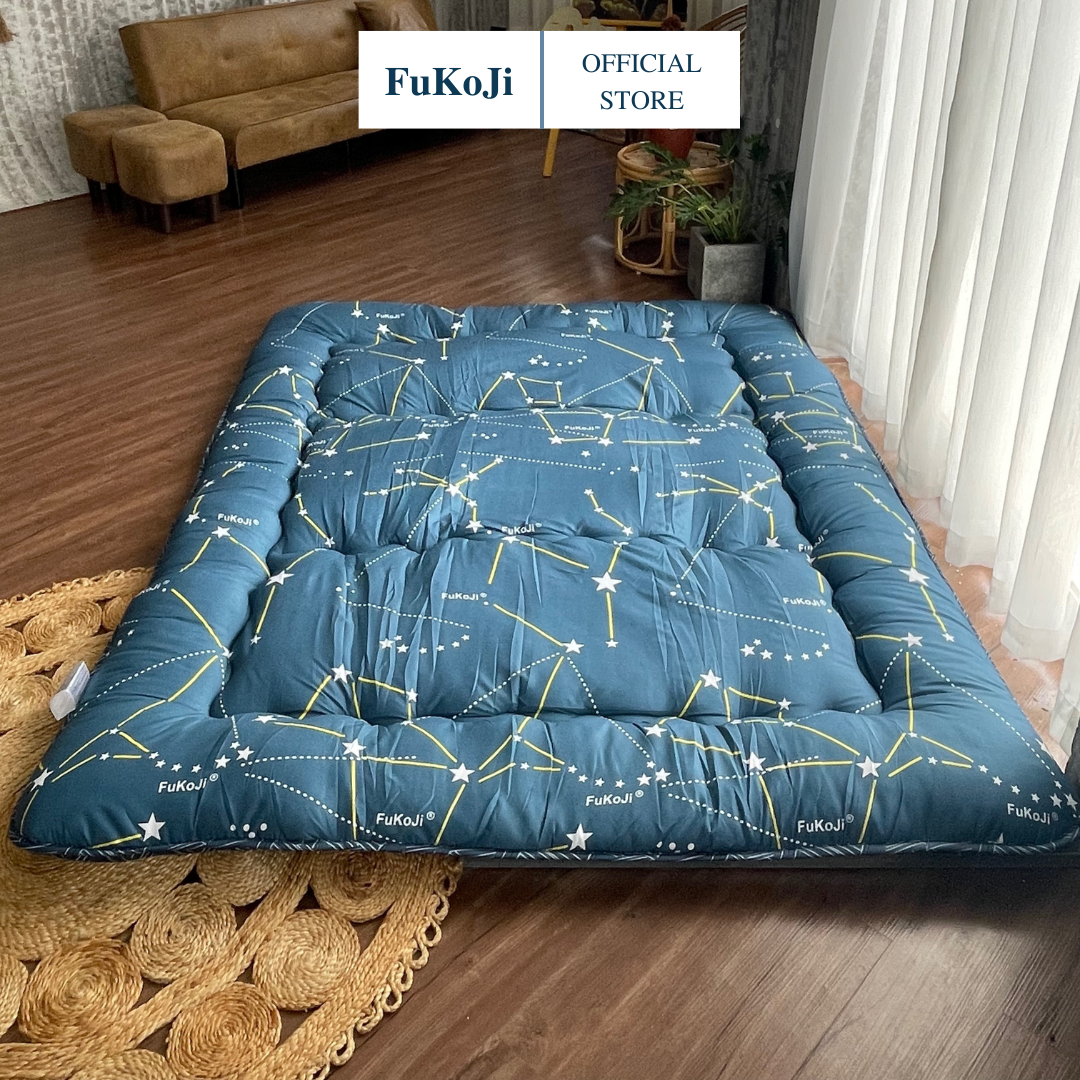 FUKOJI Nệm Gấp 3 Chính Hãng Kích Thước 1mx2m 1m2x2m 1m4x2m 1m6x2m 1m8x2m Full Box